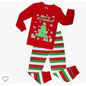 Unisex Christmas Pajamas Children PJs Sleepwear - 5T